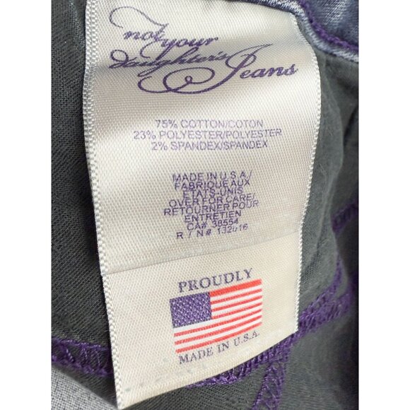NOT YOUR DAUGHTERS Lift Tuck Technology Jean Size 10 Womens Blue Denim, USA Made - Picture 3 of 10